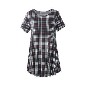Women's Plus Size Top Summer Tunic Short‎ Sleeve Loose Fit T-Shirt 3X